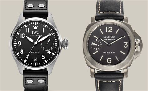 panerai vs iwc big pilot|Battle Royale: IWC Big Pilot Watch vs Panerai Competition.